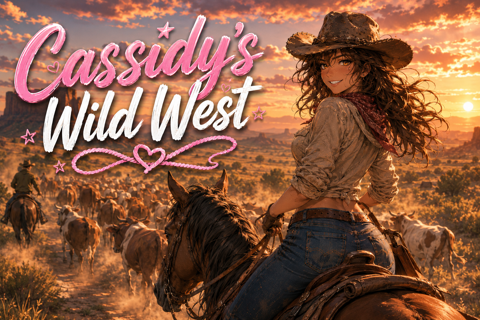 Cover art for Cassidy's Wild West, a wild west scenario on AI Dungeon