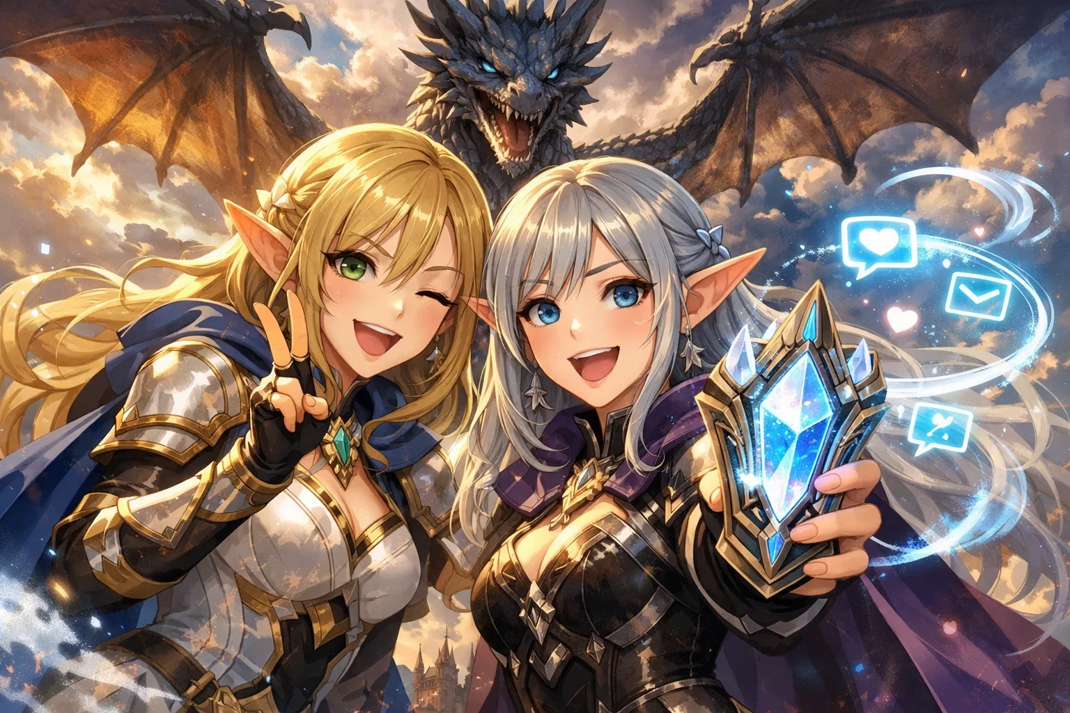 Cover art for MageTab: Swords, Sorcery, and Social Media, a fantasy scenario on AI Dungeon