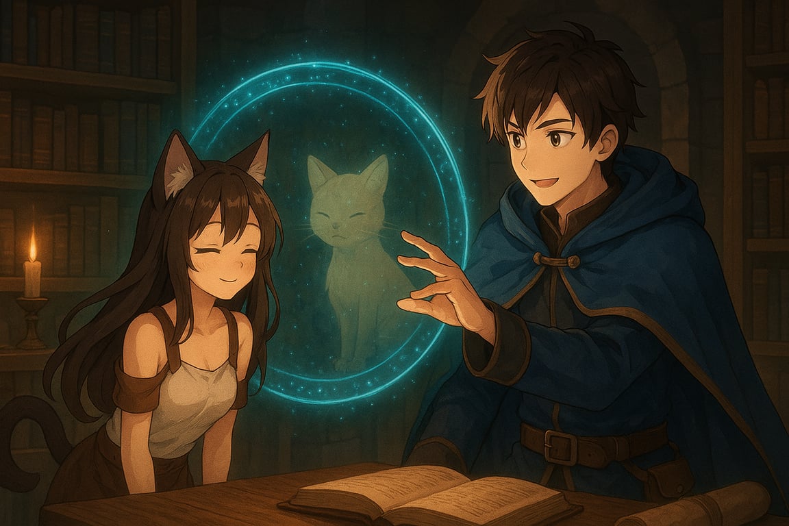 Cover art for The Humanizer Spell, a fantasy scenario on AI Dungeon