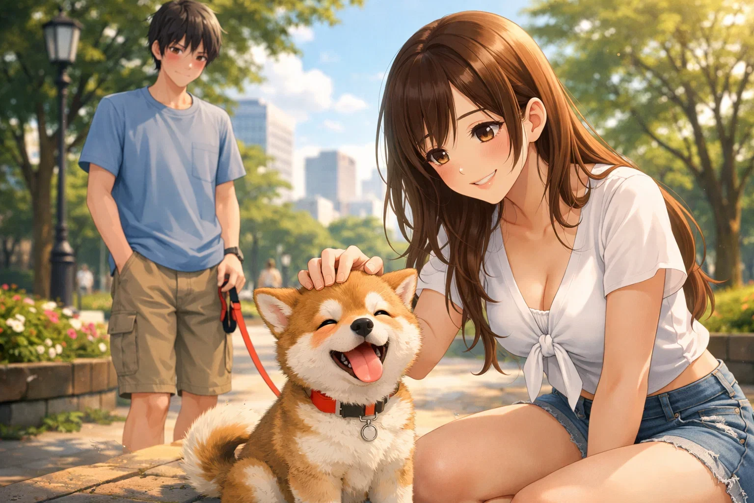 Cover art for My Wingman Has Four Legs, a romantic comedy scenario on AI Dungeon