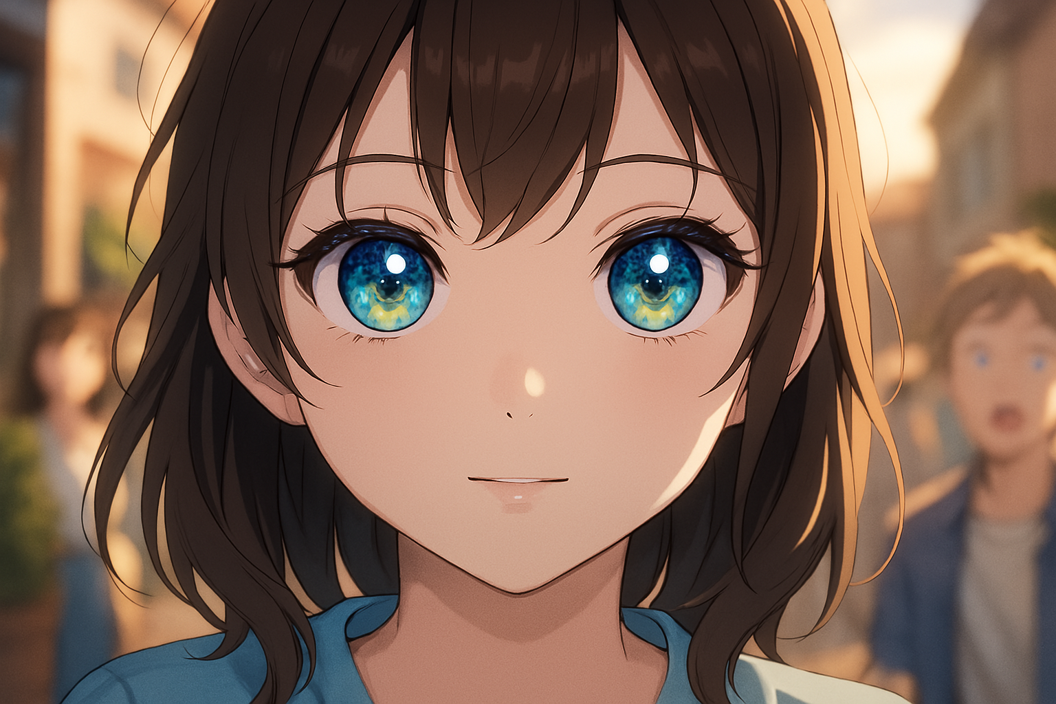 Cover art for Wait, Are They Staring at Me?, a comedy scenario on AI Dungeon