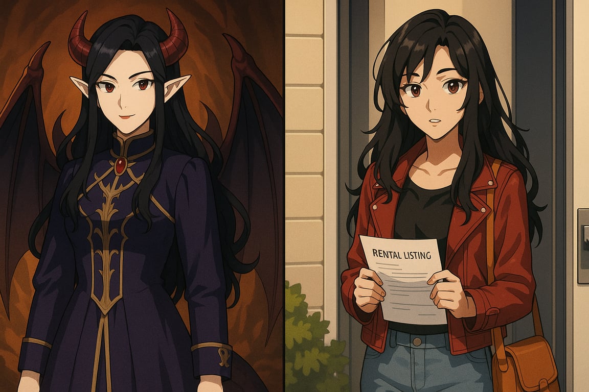Cover art for My Isekai Roommate, a comedy scenario on AI Dungeon