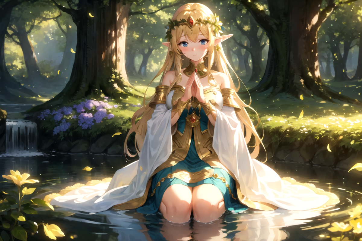 Cover art for Your Own New Deity , a fantasy scenario on AI Dungeon