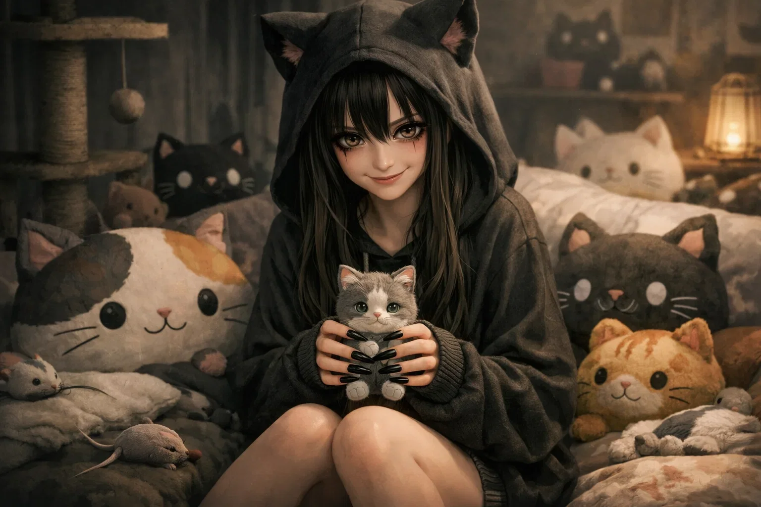 Cover art for Kitty Says Stay, a psychological scenario on AI Dungeon