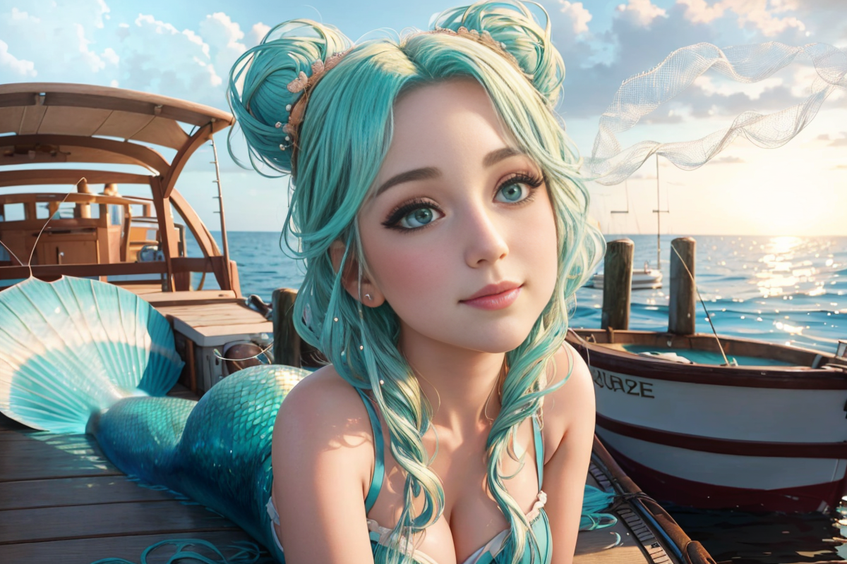 Cover art for The Fisherman's Sweetest Catch, a romance scenario on AI Dungeon