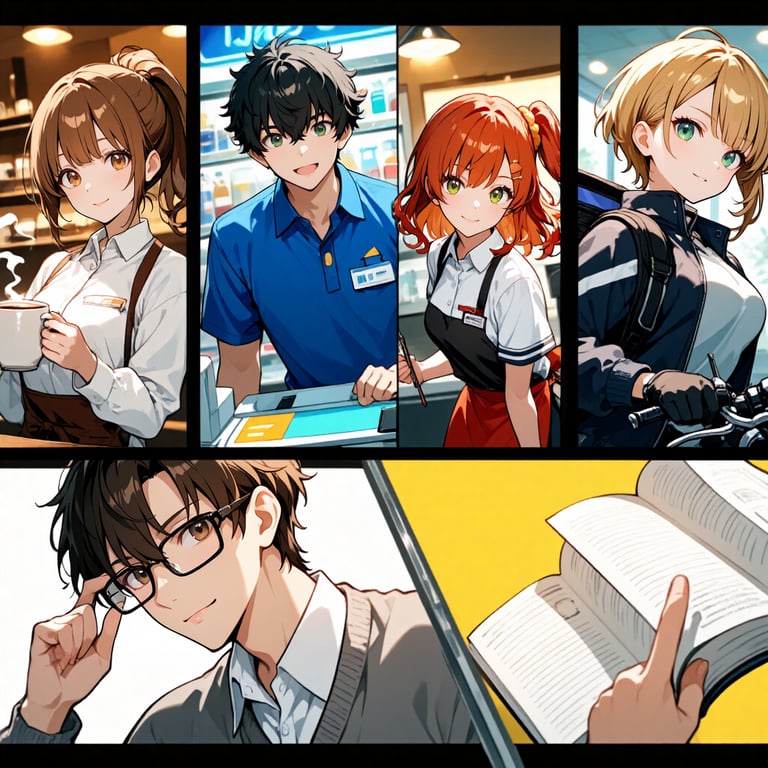 Cover art for The Part Time Job, a slice of life scenario on AI Dungeon