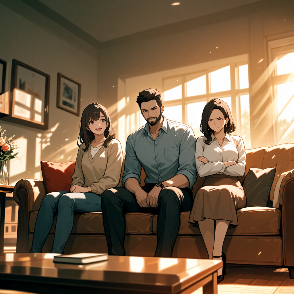 Cover art for Why Are Your Mom and Dad Here??, a slice of life scenario on AI Dungeon