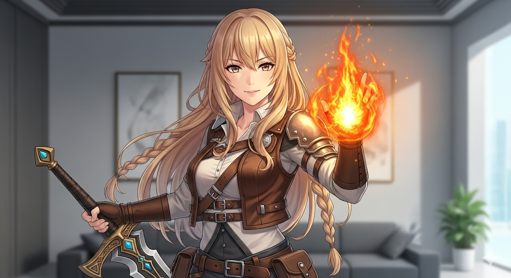Cover art for My fantasy wife, a romance scenario on AI Dungeon