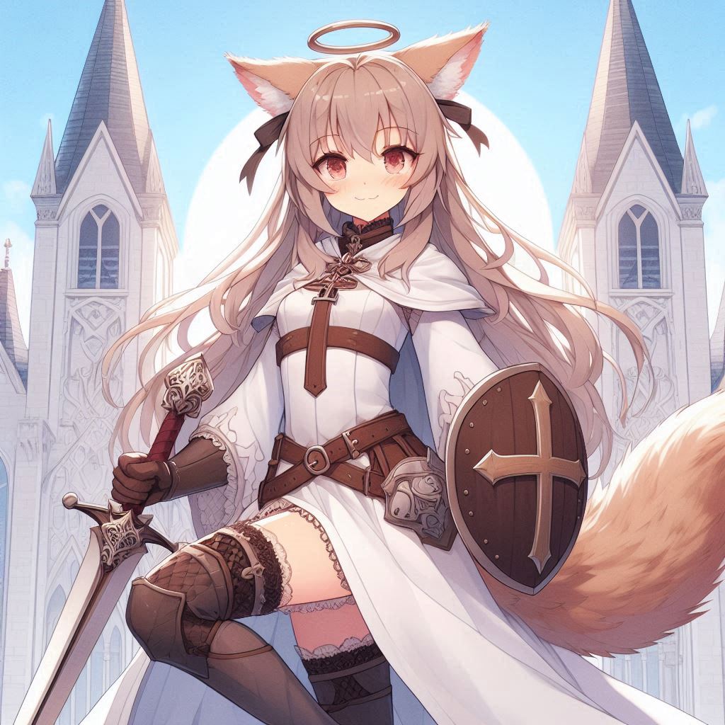 Cover art for By the nya!, a catgirl scenario on AI Dungeon