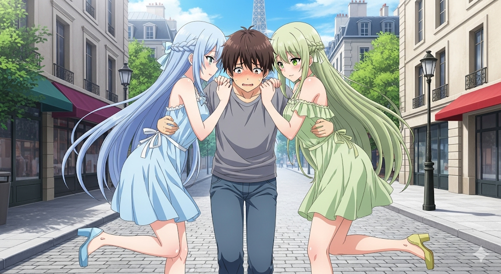 Cover art for They want me and i want them!, a romance scenario on AI Dungeon