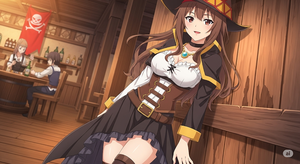 Cover art for The alluring pirate captain, a medieval scenario on AI Dungeon