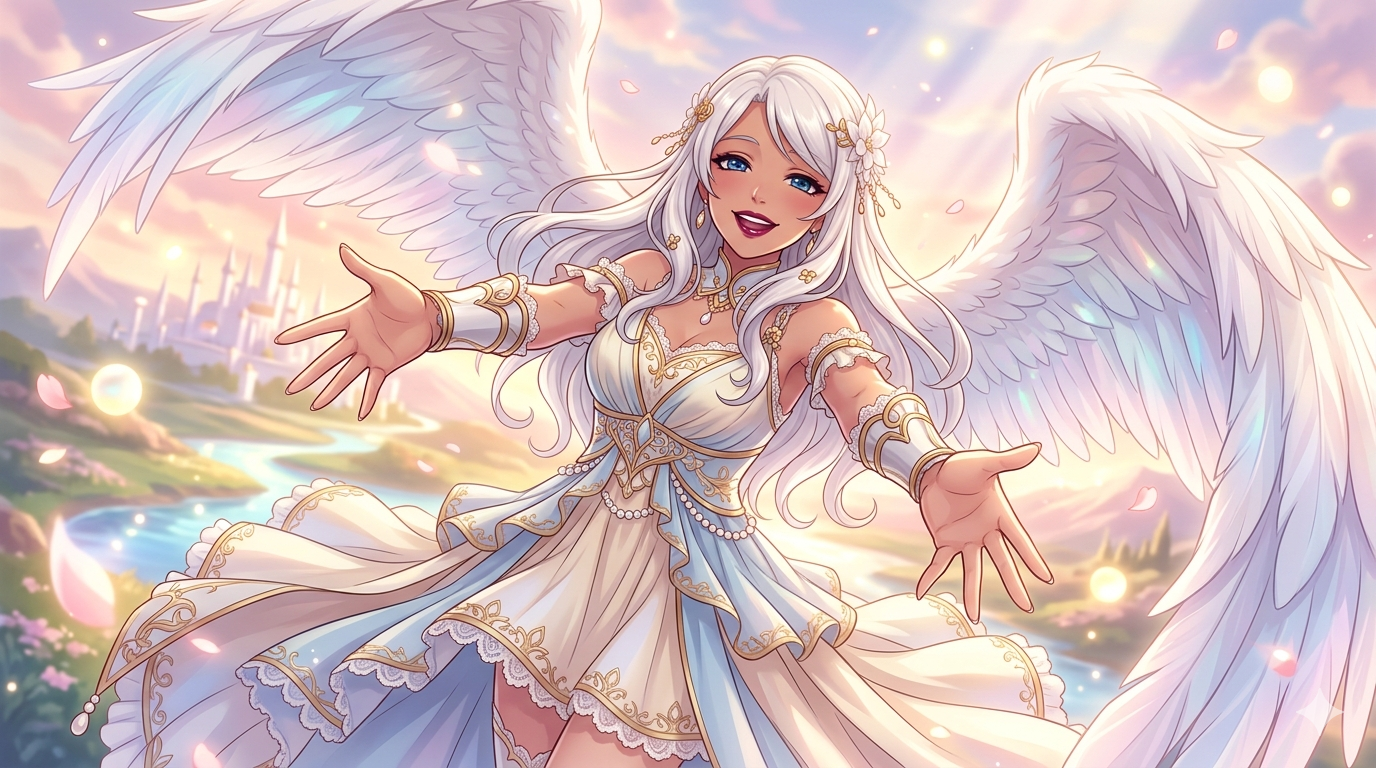 Cover art for Wife from heavens, a romance scenario on AI Dungeon