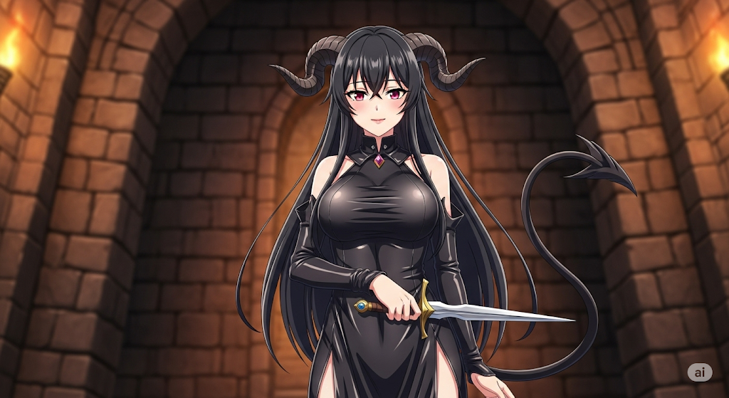 Cover art for Lewd clumsy succubus, a fantasy scenario on AI Dungeon