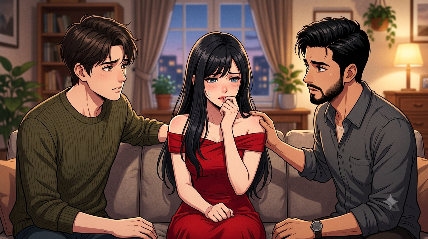 Cover art for Between the two, a romance scenario on AI Dungeon