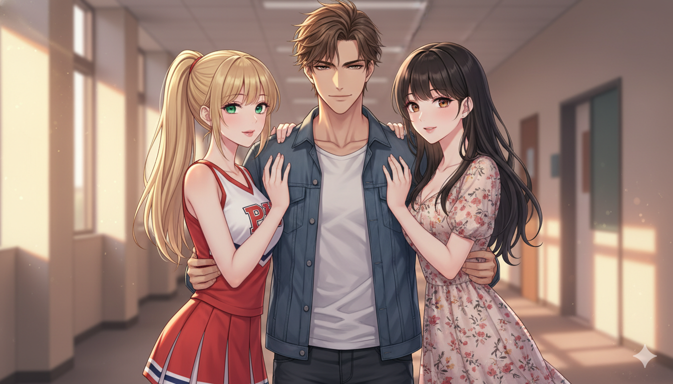Cover art for Romantic university lockdown, an university scenario on AI Dungeon