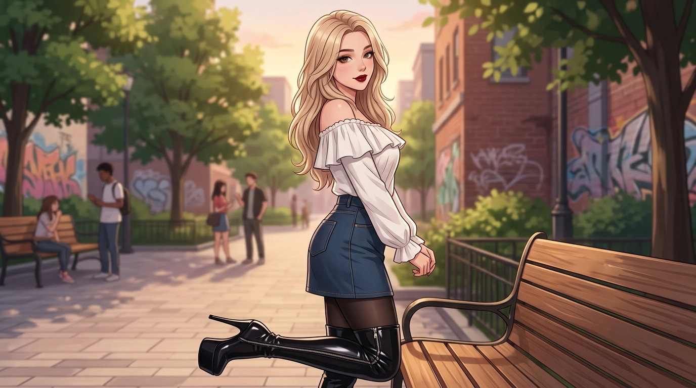 Cover art for Queen of the 'hood, a romance scenario on AI Dungeon