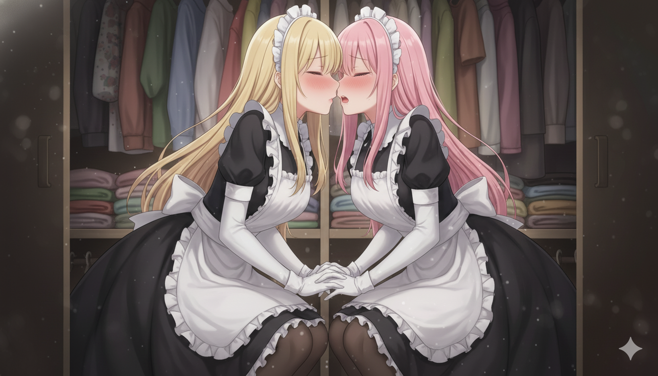 Cover art for Making out gone wrong, a lesbian scenario on AI Dungeon