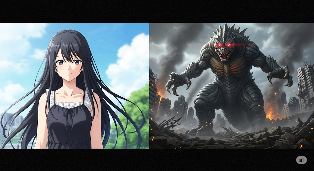 Cover art for Kaiju hero, a kaiju scenario on AI Dungeon