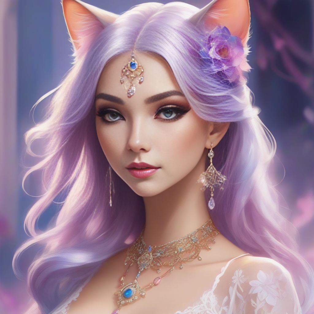 Cover art for Nya, everyone wants me!, a catgirl scenario on AI Dungeon