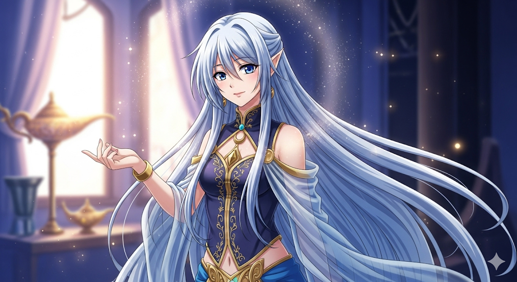 Cover art for Infinite genie wishes, a genie scenario on AI Dungeon
