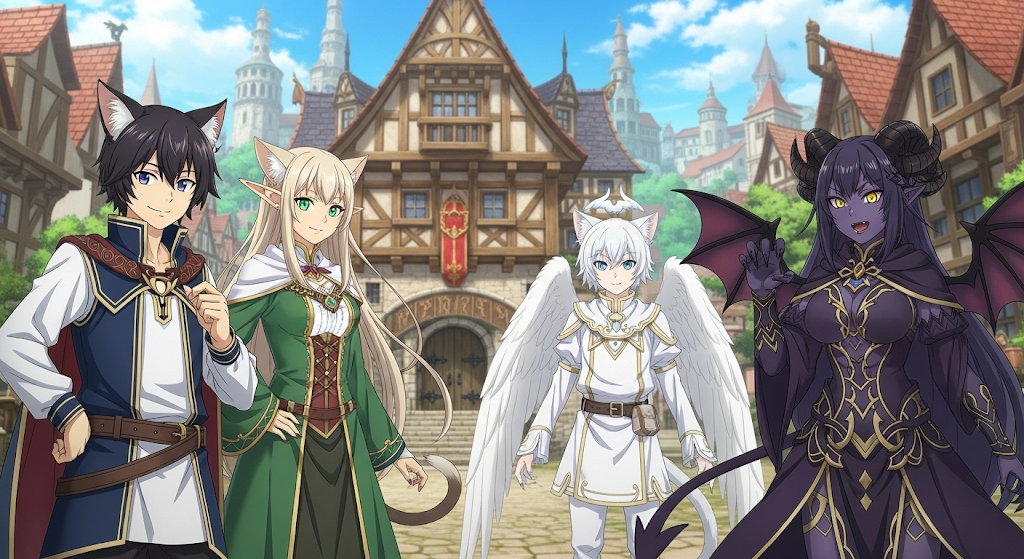 Cover art for Day of felinization, a catgirls scenario on AI Dungeon