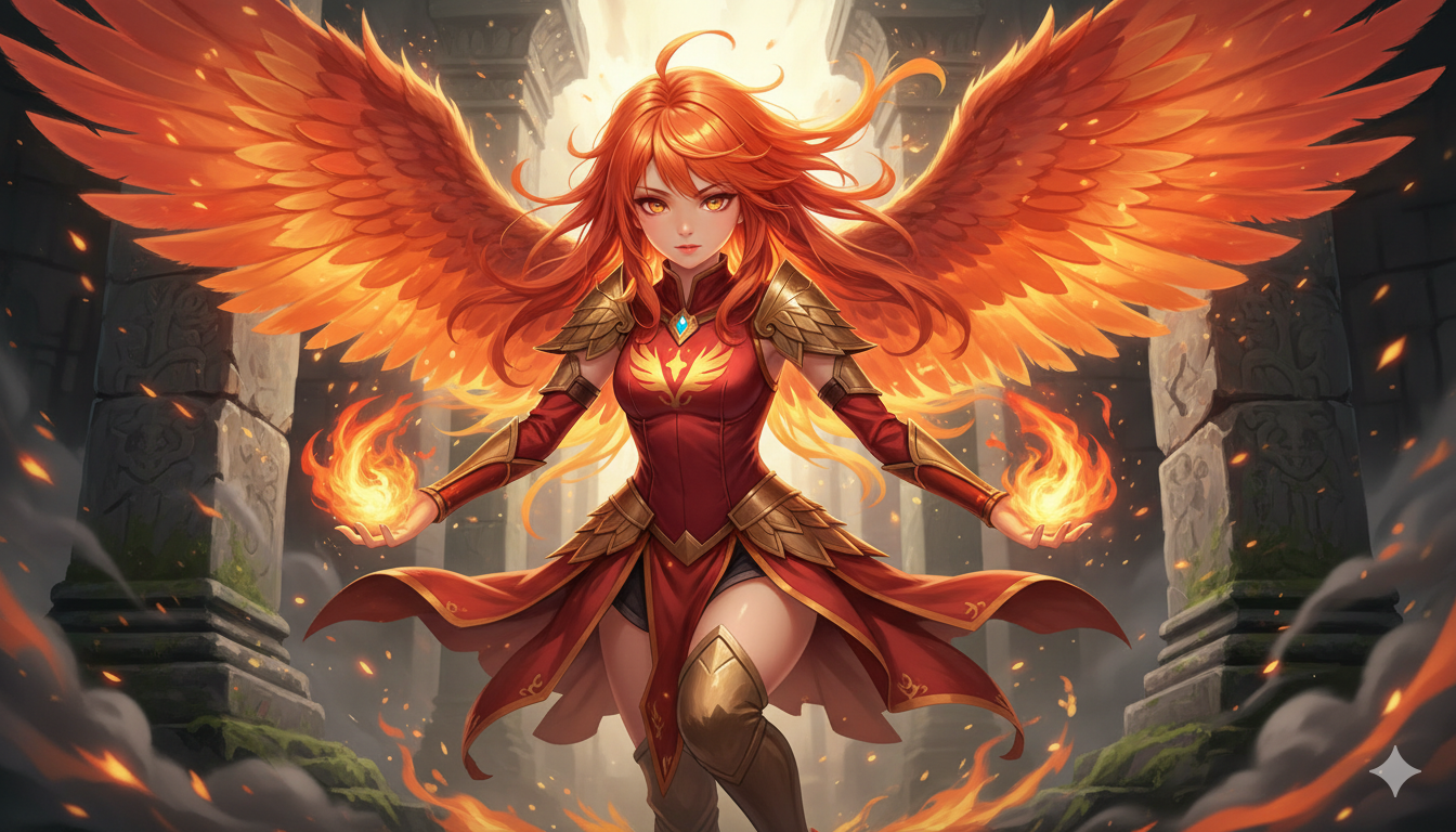 Cover art for Girl from the ashes, a romance scenario on AI Dungeon