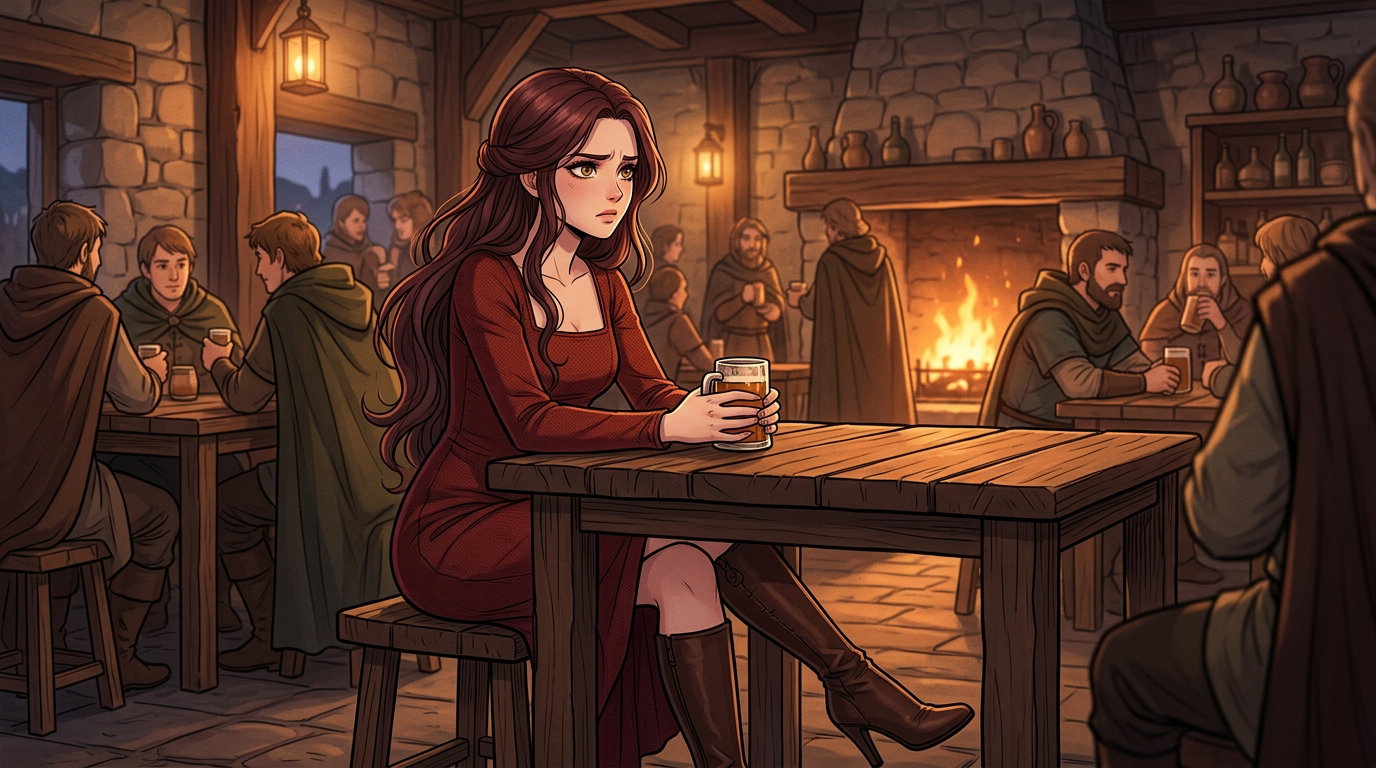 Cover art for Woke up as a mortal, a fantasy scenario on AI Dungeon