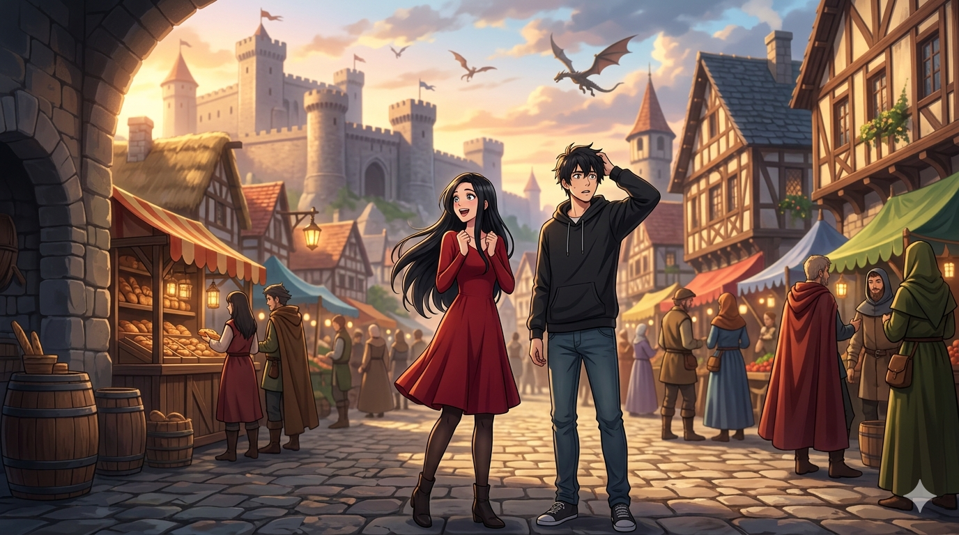 Cover art for Literally all-inclusive trip, a comedy scenario on AI Dungeon