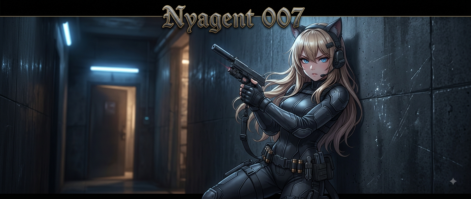 Cover art for Nyagent 007, a spy scenario on AI Dungeon