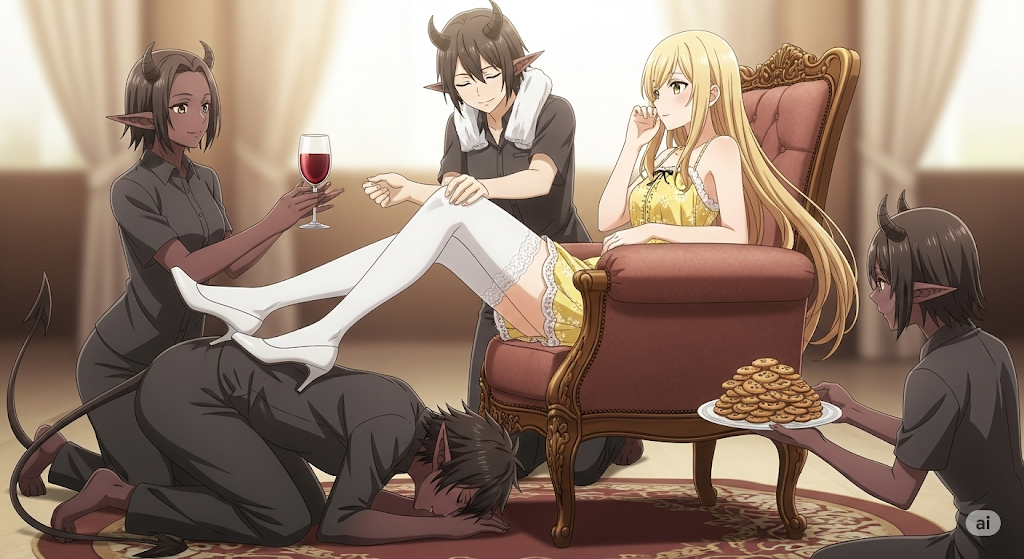 Cover art for Demons are a girl's best friend, a woman scenario on AI Dungeon