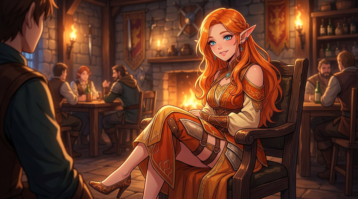 Cover art for The legendary girlfriend, a medieval scenario on AI Dungeon