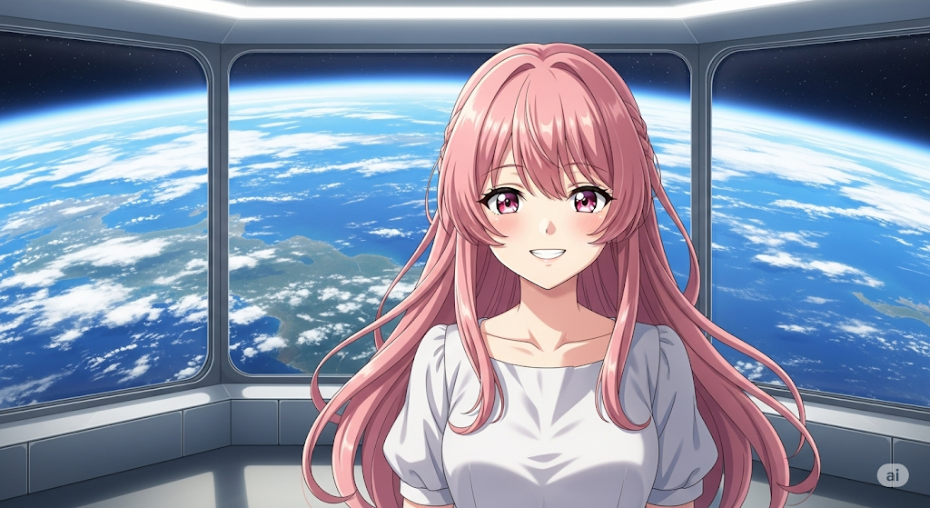 Cover art for Space wife!, a romance scenario on AI Dungeon