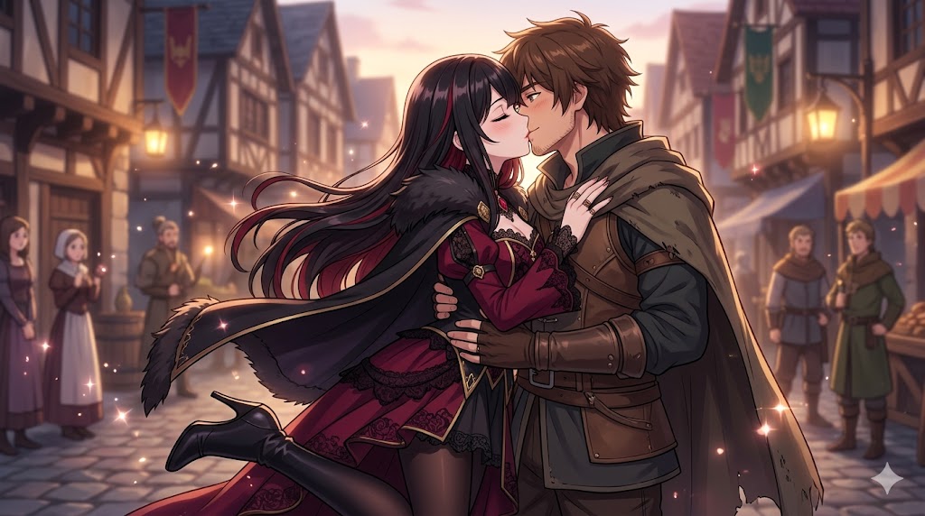 Cover art for Kiss x villainess, a romance scenario on AI Dungeon