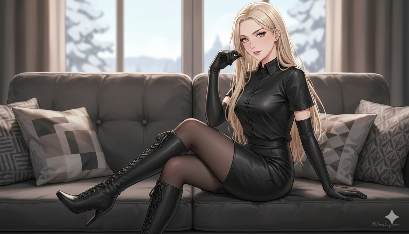Cover art for Leather girl, a romance scenario on AI Dungeon