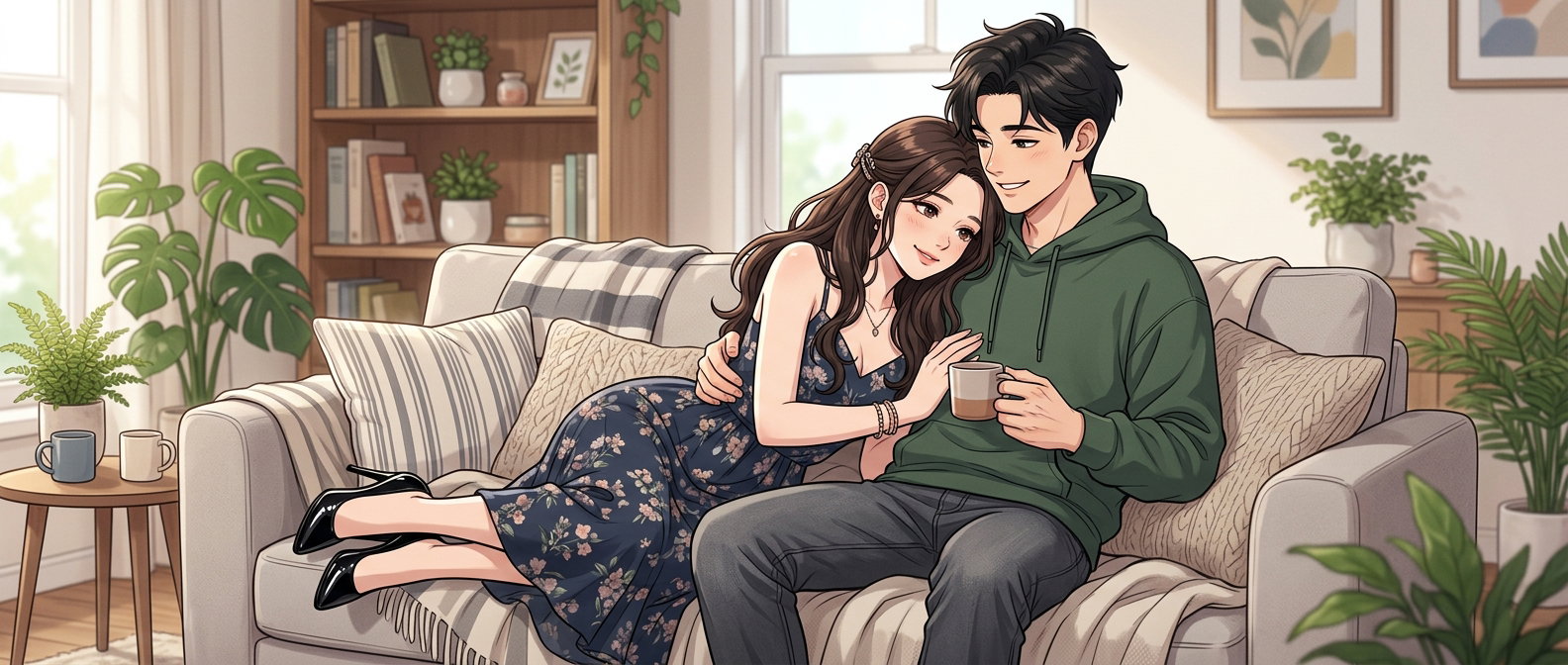 Cover art for United in love once more, a love scenario on AI Dungeon
