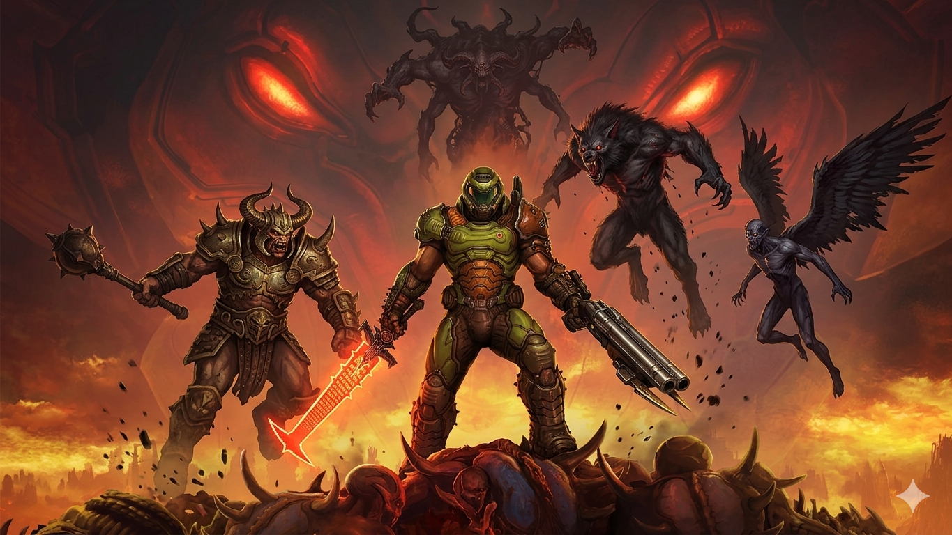 Cover art for Doom: The monsters age, a doom scenario on AI Dungeon