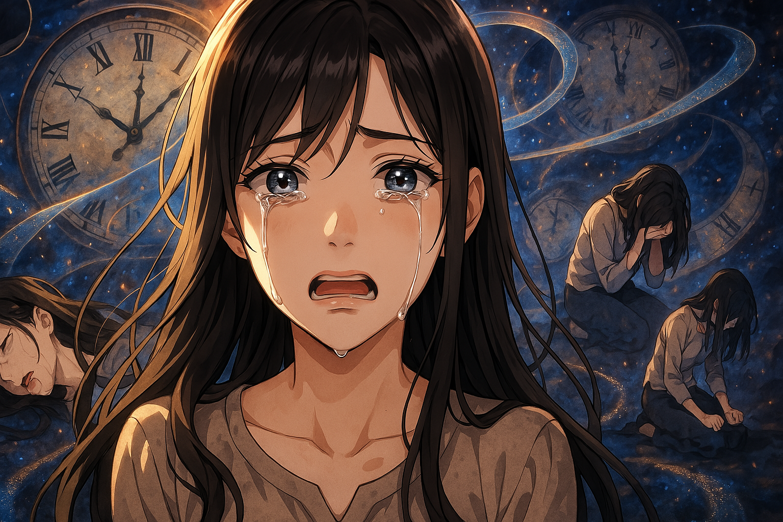 Cover art for Love. Suffer. Repeat, a time scenario on AI Dungeon