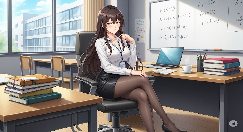 Cover art for Romance with professor, an university scenario on AI Dungeon