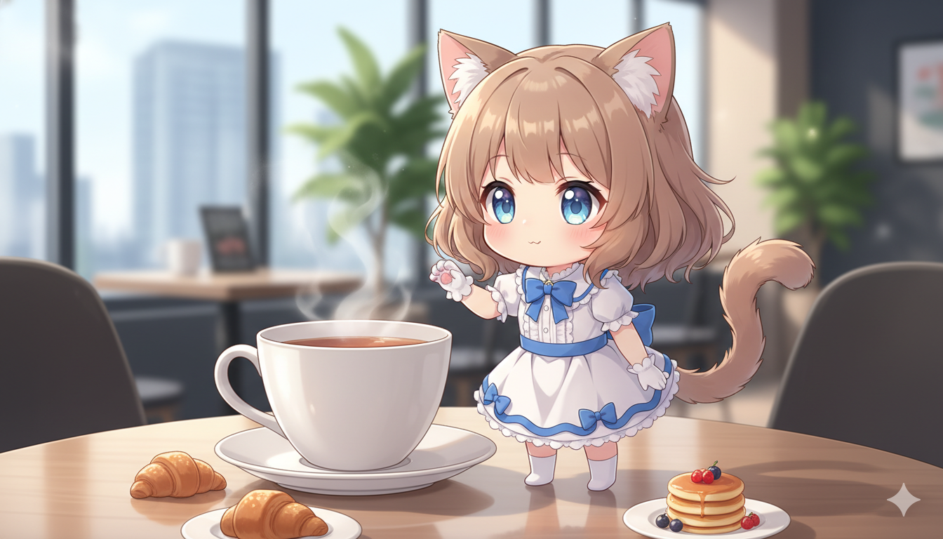 Cover art for My tiny cute catgirl, a catgirl scenario on AI Dungeon