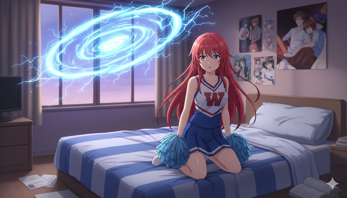 Cover art for Surprising cheerleader, a comedy scenario on AI Dungeon