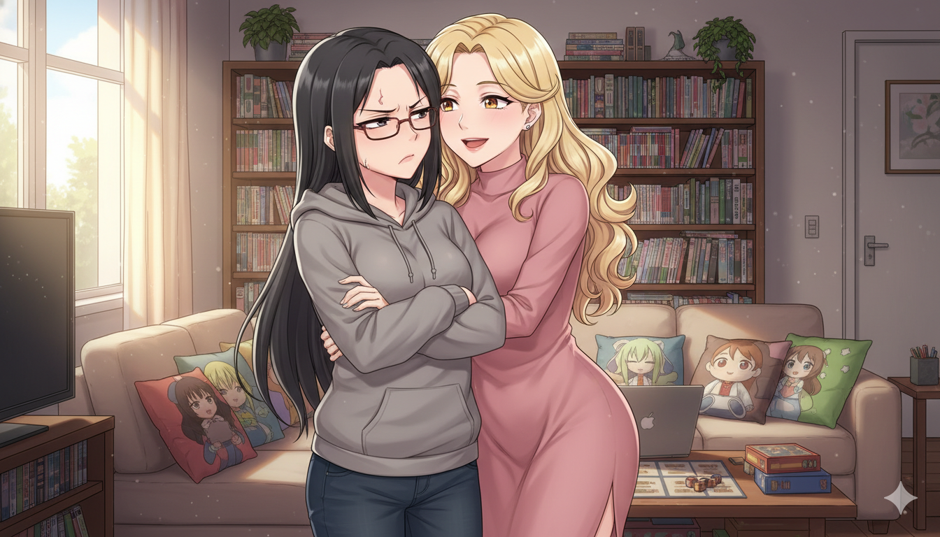 Cover art for Nerdy and Bimby, a romance scenario on AI Dungeon