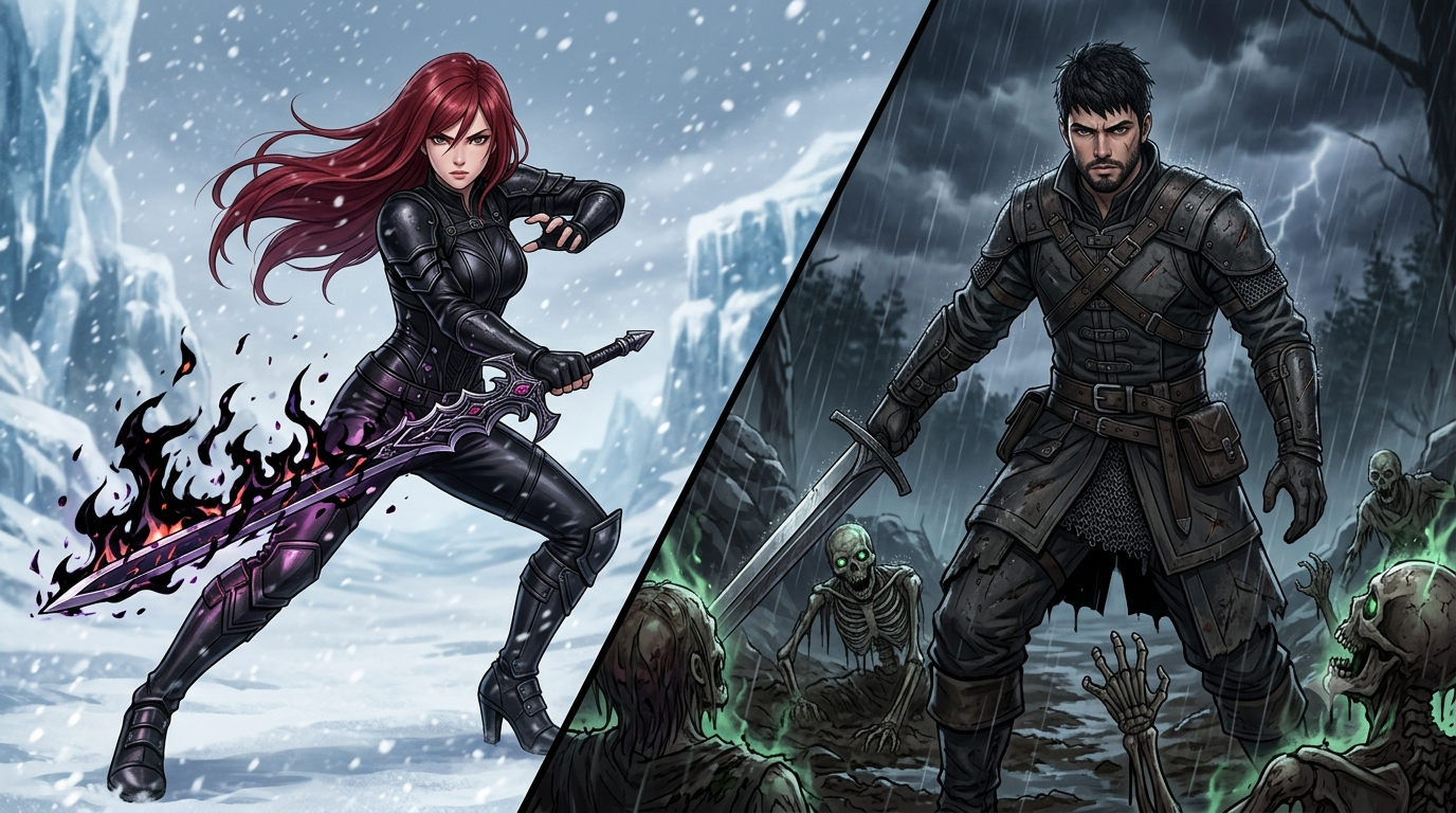 Cover art for Devil swords, a fantasy scenario on AI Dungeon