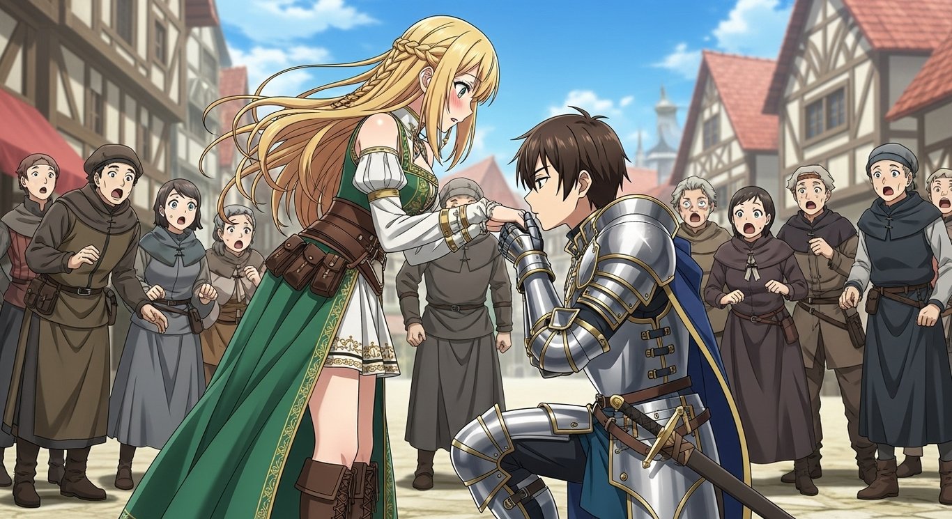 Cover art for The hero chose me!?, a medieval scenario on AI Dungeon