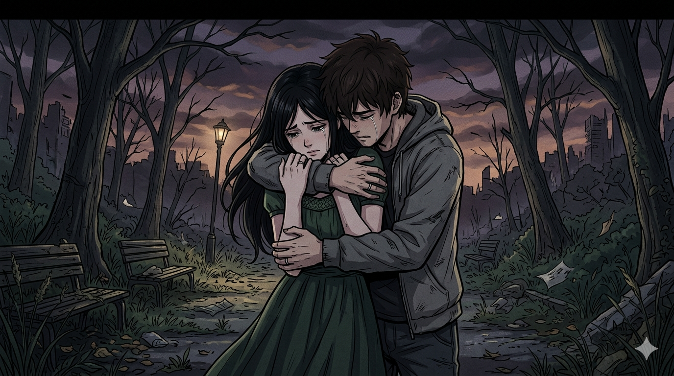 Cover art for Just you and me, forever, a romance scenario on AI Dungeon