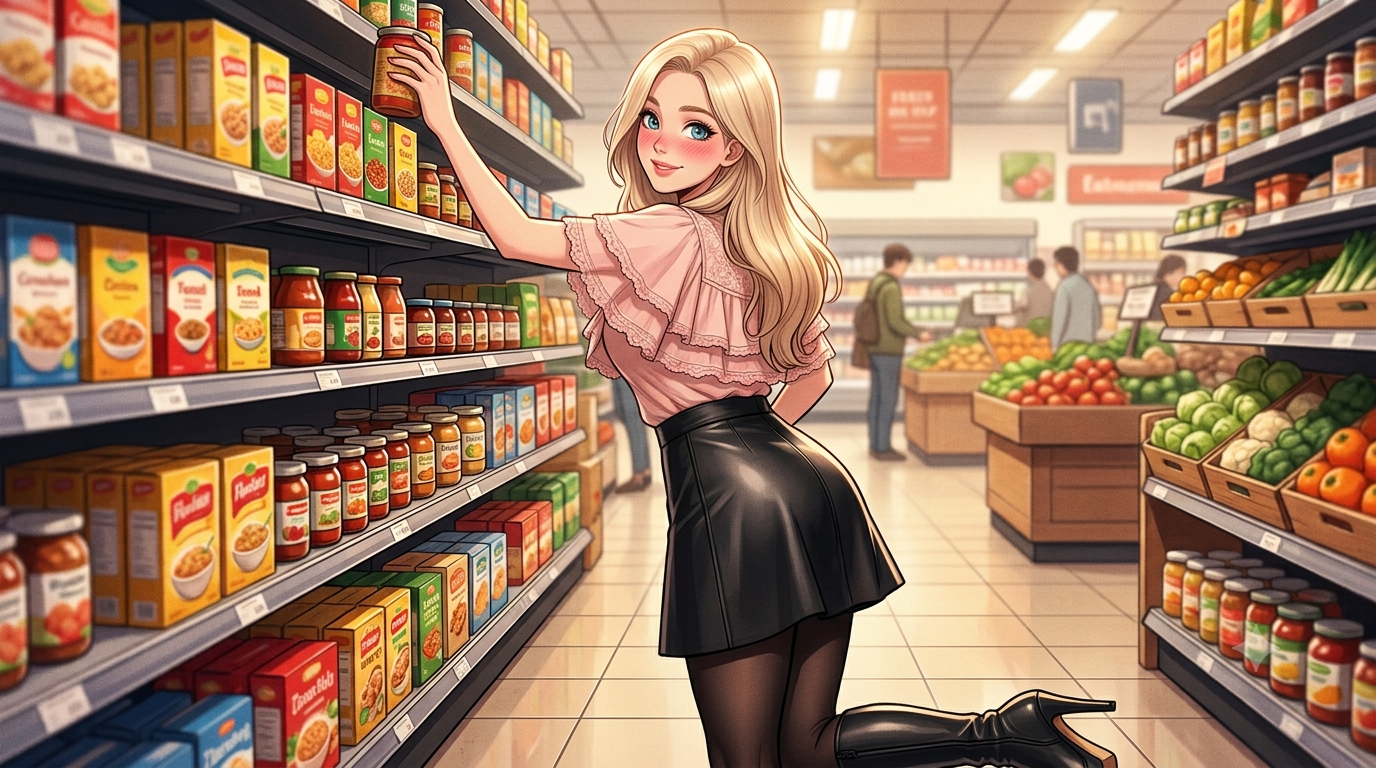 Cover art for Like what you see?, a romance scenario on AI Dungeon