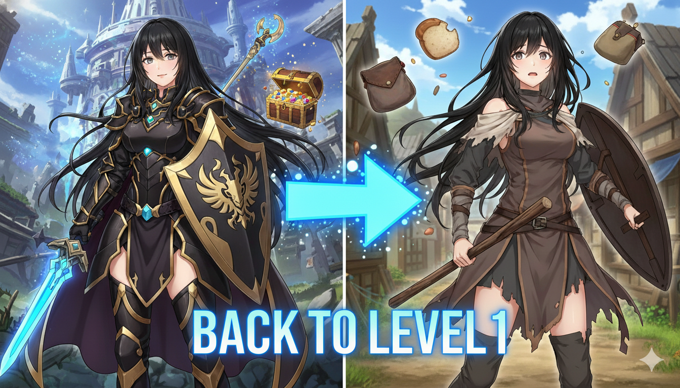 Cover art for Back to level 1, a medieval scenario on AI Dungeon