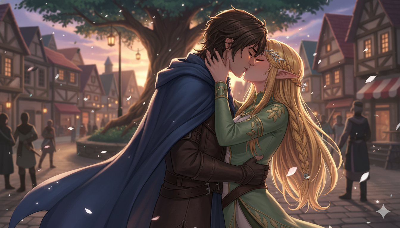 Cover art for Legend of the kiss, a kiss scenario on AI Dungeon