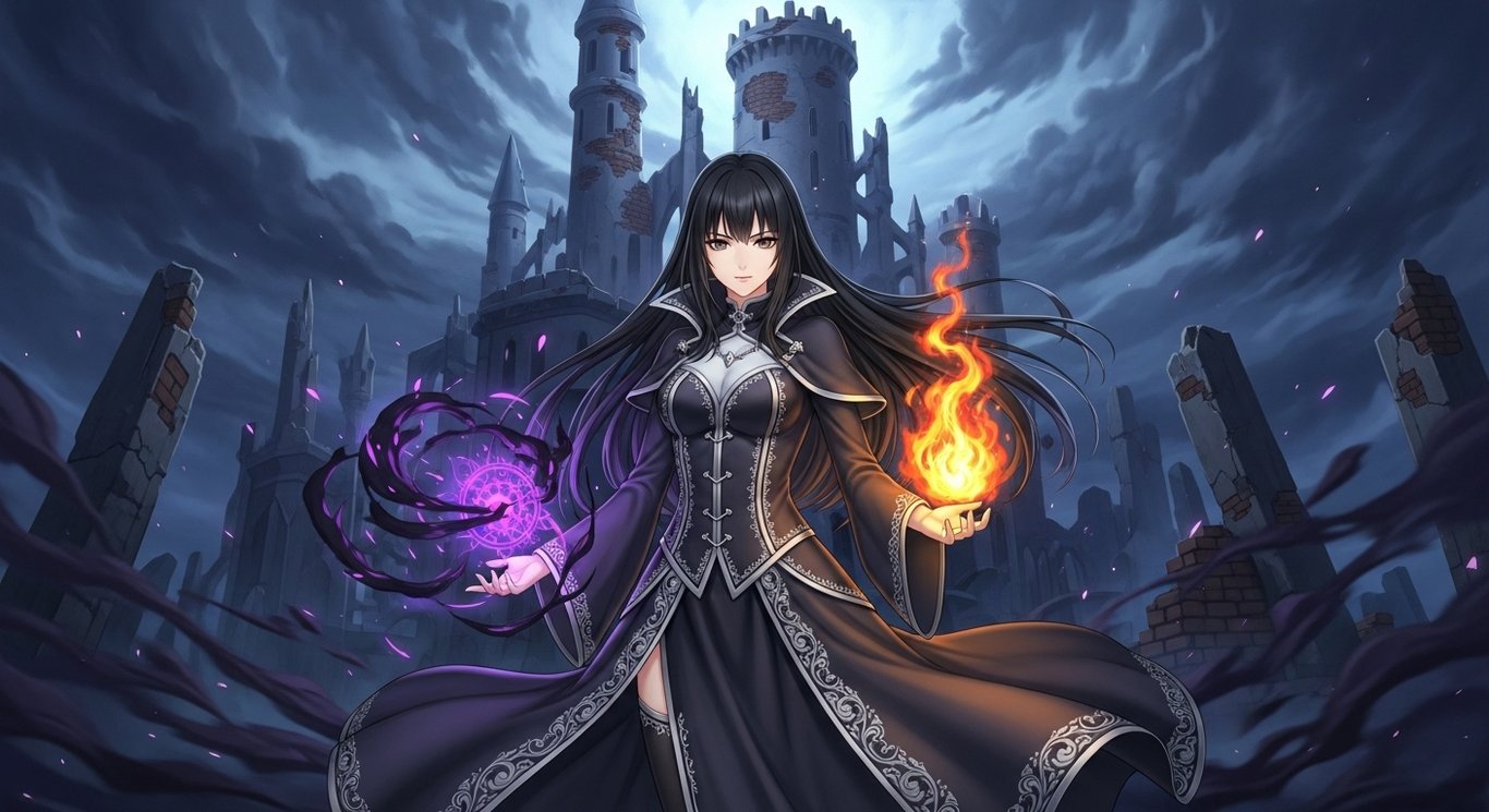 Cover art for Princess who became a sorceress, a princess scenario on AI Dungeon