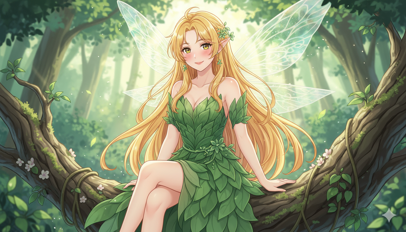 Cover art for My fairy caretaker, a fantasy scenario on AI Dungeon
