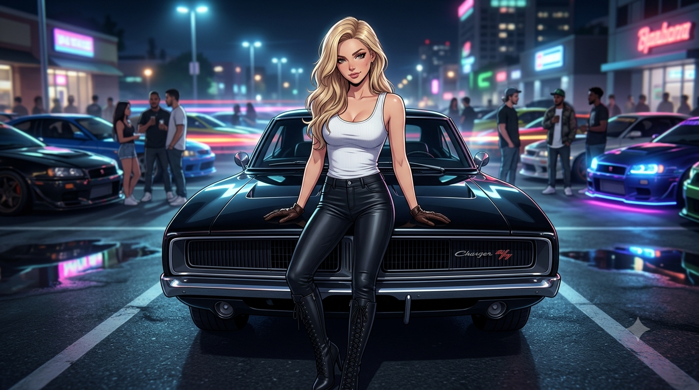 Cover art for Ride or die, babe, a fast and furious scenario on AI Dungeon